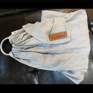 Wildbird 100% linen grey ring sling